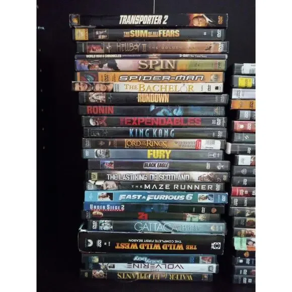 Lot Of 40 Used Thriller Action Marvel DC movies DVD Estate Sale ~ Trl1#411
